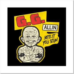 GG ALLIN Bite It You Scum Posters and Art